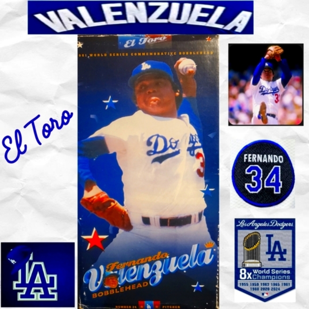 Fernando Valenzuela Dodgers Vintage Collectible Bobblehead